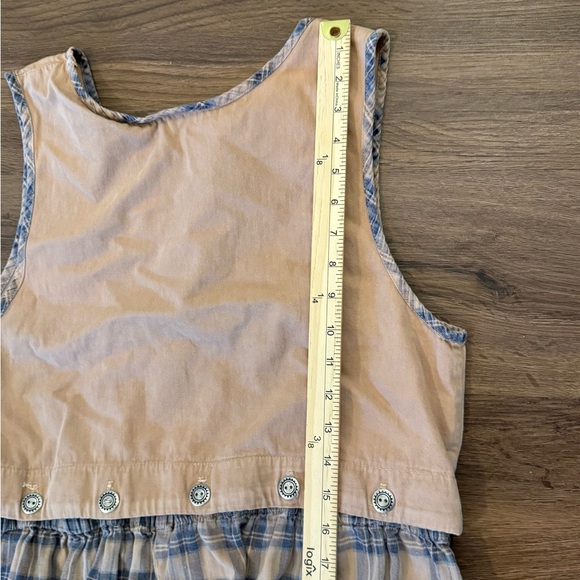 Paquette Vintage Women’s Cottagecore Plaid Skirt/Top/Dress Button Accents Sz M - Picture 9 of 10